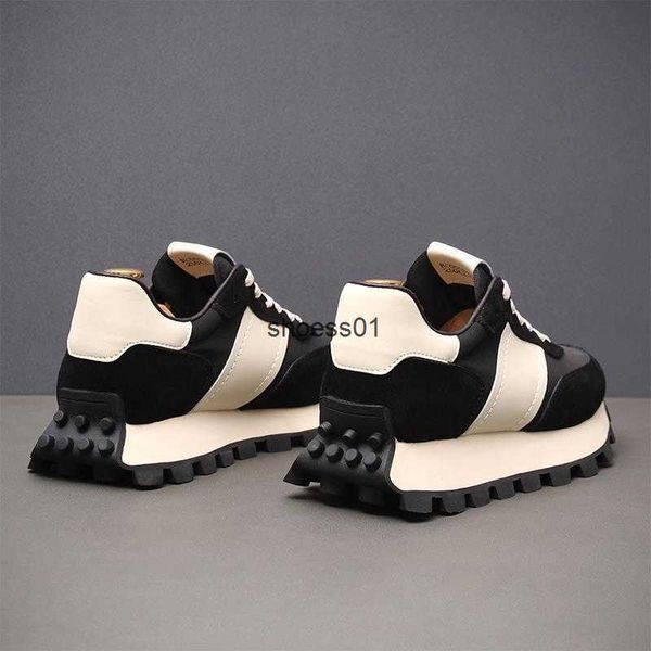 men's shoes summer trendy shoes genuine leather thick soles dad's shoes elevated burberyity sports shoes breathable cloth shoes co, Black
men's shoes summer trendy shoes genuine leather thick soles dad's shoes elevated burberyity sports shoes breathable cloth shoes co, Black