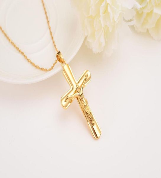 men fine solid gold finish necklaces whole crucifix pendant women jewelry fashion jesus decoration dress8422240, Silver
men fine solid gold finish necklaces whole crucifix pendant women jewelry fashion jesus decoration dress8422240, Silver