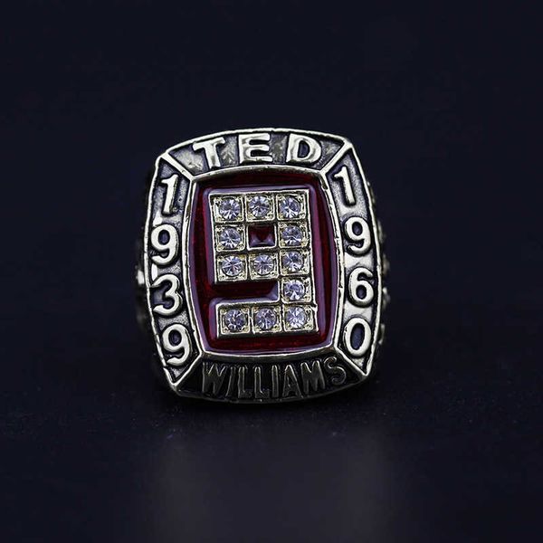 1939-1960 baseball red sox star ted williams hall of fame ring jersey no. 9 championship ring, Silver
1939-1960 baseball red sox star ted williams hall of fame ring jersey no. 9 championship ring, Silver
