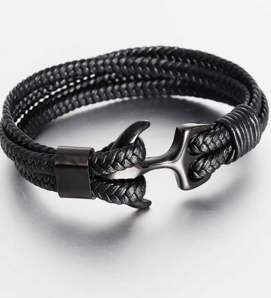 trendy punk black anchor bracelet handmade leather rope chain for men039s metal sports hook bracelet jewelry gifts7587349
trendy punk black anchor bracelet handmade leather rope chain for men039s metal sports hook bracelet jewelry gifts7587349