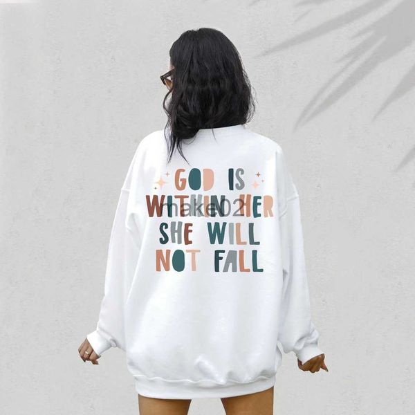 women's hoodies sweatshirts colored god is within her she will not fall sweatshirt vintage women long sleeve jumper christian bible pul, Black
women's hoodies sweatshirts colored god is within her she will not fall sweatshirt vintage women long sleeve jumper christian bible pul, Black