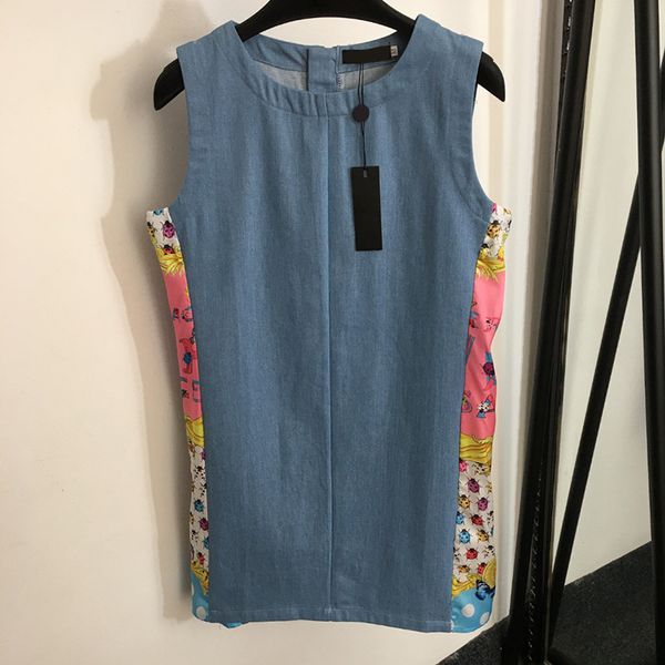 women sleeveless dress fashion denim skirts trendy patchwork jeans dress outdoor personality charm dresses clothing, Black
women sleeveless dress fashion denim skirts trendy patchwork jeans dress outdoor personality charm dresses clothing, Black