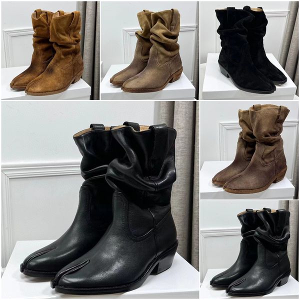 tabi western cowboy boots designer women autumn and winter styles calf leather high mercerized suede luxury fashion leather spike boots size, Black
tabi western cowboy boots designer women autumn and winter styles calf leather high mercerized suede luxury fashion leather spike boots size, Black