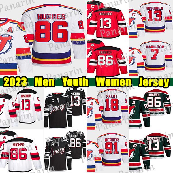 #86 jack hughes reverse retro hockey jersey #63 jesper bratt nico hischier dougie hamilton ondrej palat nico daws martin brodeur dawson merc, Black;red
#86 jack hughes reverse retro hockey jersey #63 jesper bratt nico hischier dougie hamilton ondrej palat nico daws martin brodeur dawson merc, Black;red