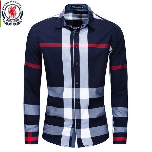 men's casual shirts fredd marshall summer fashion random plaid shirt men long sleeve casual slim fit shirts 100% cotton chemise homme, White;black
men's casual shirts fredd marshall summer fashion random plaid shirt men long sleeve casual slim fit shirts 100% cotton chemise homme, White;black