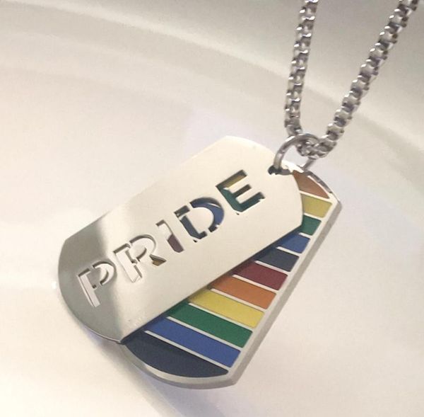 one set pride rainbow dog tags pendant necklaces charms stainless steel jewelrygay and lesbian gifts 3mm 24 inch dhib4357741, Silver
one set pride rainbow dog tags pendant necklaces charms stainless steel jewelrygay and lesbian gifts 3mm 24 inch dhib4357741, Silver