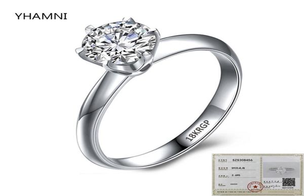 with certificate luxury solitaire 20ct zirconia diamond ring 925 solid silver 18k white gold wedding rings for women cr1683603597, Slivery;golden
with certificate luxury solitaire 20ct zirconia diamond ring 925 solid silver 18k white gold wedding rings for women cr1683603597, Slivery;golden