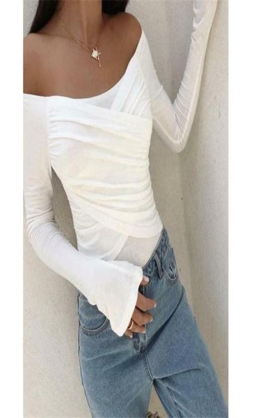 women's blouses & shirts shoulder ladies solid white blouse long sleeve elegant casual slim4694879
women's blouses & shirts shoulder ladies solid white blouse long sleeve elegant casual slim4694879