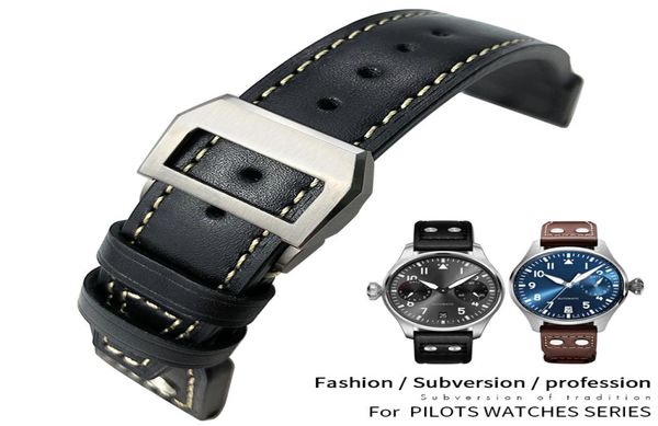 genuine leather watchband for iwc pilot watches spitfire le petit prince big pilot watch edition herit mark18 antoine 21 22mm 4345996, Black;brown
genuine leather watchband for iwc pilot watches spitfire le petit prince big pilot watch edition herit mark18 antoine 21 22mm 4345996, Black;brown