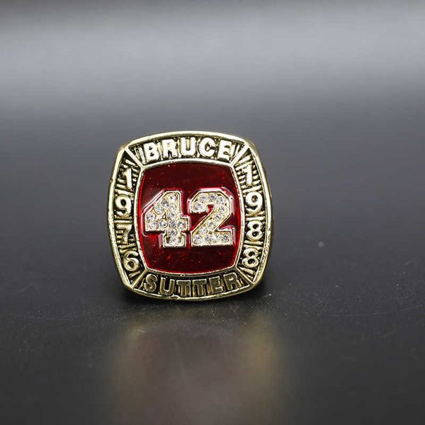mlb hall of fame championship ring 1976 1988 star bruce sutter face 42 numbers, Silver
mlb hall of fame championship ring 1976 1988 star bruce sutter face 42 numbers, Silver