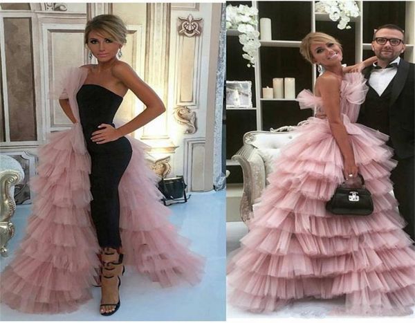 2019 new fashion jumpsuits prom dresses with overskirt one side layered tulle skirt celebrity evening gowns women formal wear part6326039, Black;red
2019 new fashion jumpsuits prom dresses with overskirt one side layered tulle skirt celebrity evening gowns women formal wear part6326039, Black;red