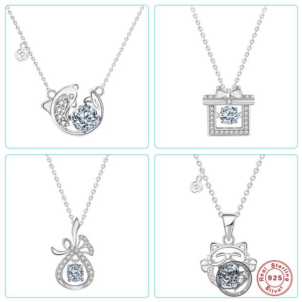 moissanite necklaces for women 925 sterling silver cute cat diamond pendant dolphin necklaces jewelry gift
moissanite necklaces for women 925 sterling silver cute cat diamond pendant dolphin necklaces jewelry gift