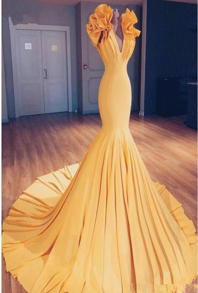 yellow mermaid prom dresses 2020 v neck ruffles sweep train evening dress south african women ruched formal party gowns7068758, Black
yellow mermaid prom dresses 2020 v neck ruffles sweep train evening dress south african women ruched formal party gowns7068758, Black