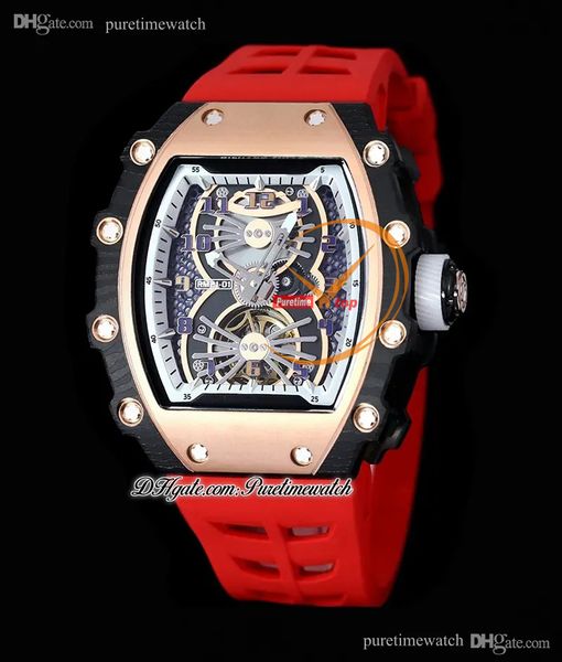 21-01 tourbillon aerodyne automatic mens watch two tone fiber carbon rose gold skeleton dial red rubber strap super version herrenuhr reloj, Slivery;brown
21-01 tourbillon aerodyne automatic mens watch two tone fiber carbon rose gold skeleton dial red rubber strap super version herrenuhr reloj, Slivery;brown