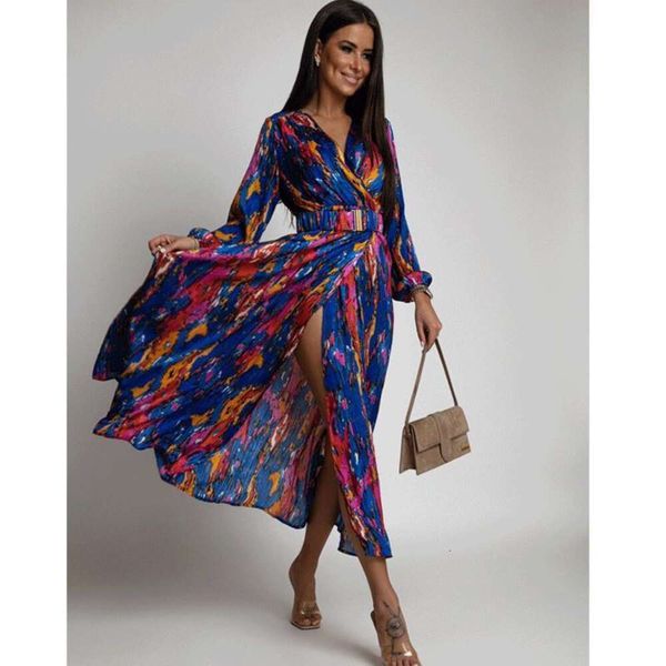 item title womens clothing summer style printed long sleeved v neck slit dress for women, Black;gray
item title womens clothing summer style printed long sleeved v neck slit dress for women, Black;gray