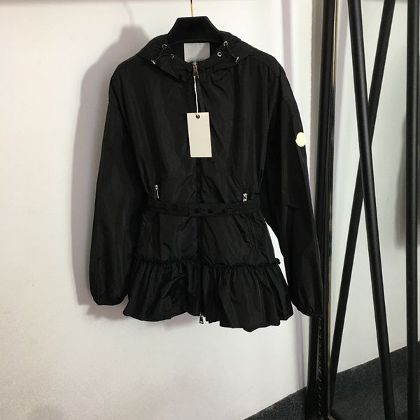 elastic waist windbreakers womens designer outerwear fashion hooded jackets summer sunscreen coats clothing, Black
elastic waist windbreakers womens designer outerwear fashion hooded jackets summer sunscreen coats clothing, Black