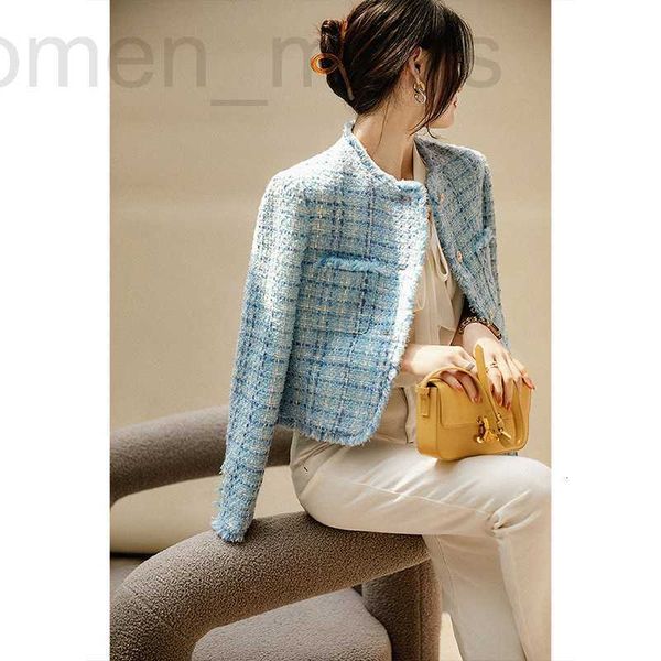 women's jackets designer gaoding wool small fragrant coat spring and autumn new 2023 short tweed blue 8ab9, Black;brown
women's jackets designer gaoding wool small fragrant coat spring and autumn new 2023 short tweed blue 8ab9, Black;brown