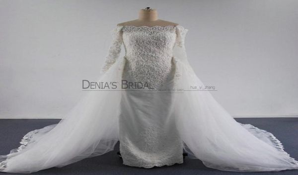 2016 detachable overskirts wedding dress off shoulder beaded applique crystal over satin illusion long sleeves chapel train bridal2582265, White
2016 detachable overskirts wedding dress off shoulder beaded applique crystal over satin illusion long sleeves chapel train bridal2582265, White