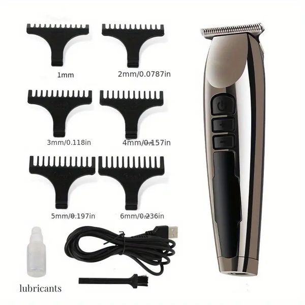 retro electric clippers with digital display, usb rechargeable hair trimmer with 3 adjustable speeds, hair cutting kit
retro electric clippers with digital display, usb rechargeable hair trimmer with 3 adjustable speeds, hair cutting kit