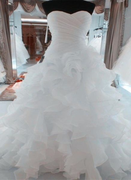 luxury beaded embroidery bridal gowns princess gown sweetheart corset organza ruffles cathedral ball gown wedding dresses 434301, White
luxury beaded embroidery bridal gowns princess gown sweetheart corset organza ruffles cathedral ball gown wedding dresses 434301, White
