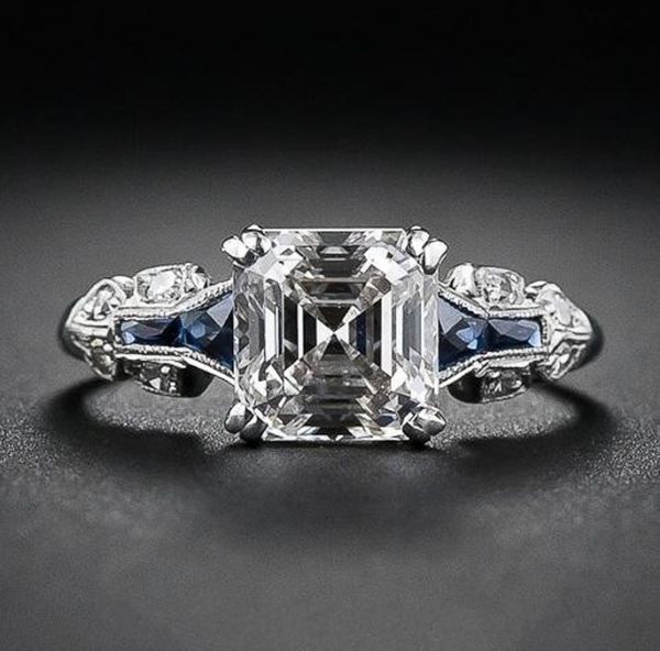 geometric square wedding band finger rings simple blue zircon women ring plated silver color elegant charm banquet jewelry anel1613587, Golden;silver
geometric square wedding band finger rings simple blue zircon women ring plated silver color elegant charm banquet jewelry anel1613587, Golden;silver