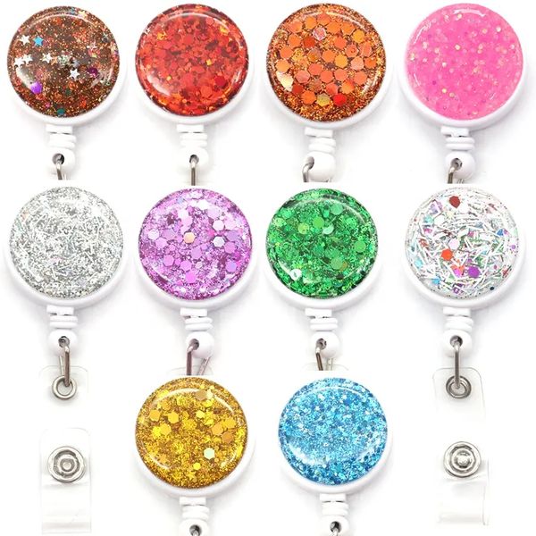 10 pcs/lot fashion key rings multicolor glitter bling round badge reel nursing gift office supply for work decoration resin badge holder nur, Slivery;golden
10 pcs/lot fashion key rings multicolor glitter bling round badge reel nursing gift office supply for work decoration resin badge holder nur, Slivery;golden