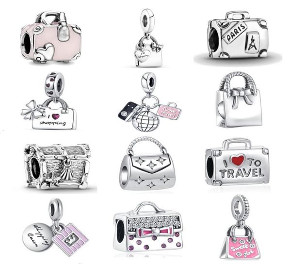 new silver fashion bag series pendant amulet fit p original women bracelet diy fine dangle 925 jewelry suitcase bead charm1573871, Bronze;silver
new silver fashion bag series pendant amulet fit p original women bracelet diy fine dangle 925 jewelry suitcase bead charm1573871, Bronze;silver