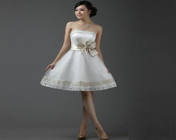 good quality strapless bow knee length organza and satin aline back zipper bridesmaid dresses wedding custom made gowns4784231, White;pink
good quality strapless bow knee length organza and satin aline back zipper bridesmaid dresses wedding custom made gowns4784231, White;pink