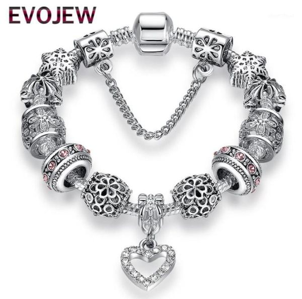 charm bracelets fashion antique 925 silver bangles crystal heart beads bracelet for women diy original jewelry gift15838062, Golden;silver
charm bracelets fashion antique 925 silver bangles crystal heart beads bracelet for women diy original jewelry gift15838062, Golden;silver