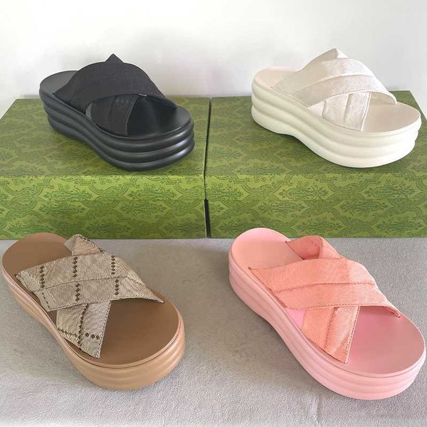 designer shoes womens platform slides sandal luxury slippers thick soles cross strap sandals about 6cm high heel size 35-45 with box no458, Black
designer shoes womens platform slides sandal luxury slippers thick soles cross strap sandals about 6cm high heel size 35-45 with box no458, Black