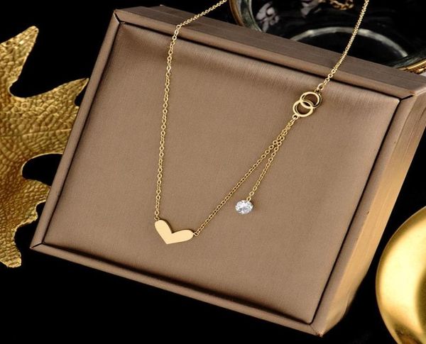 pendant necklaces elegant temperament stainless steel jewelry necklace simple love heart zircon tassel for women jewlery charms6476867, Silver
pendant necklaces elegant temperament stainless steel jewelry necklace simple love heart zircon tassel for women jewlery charms6476867, Silver