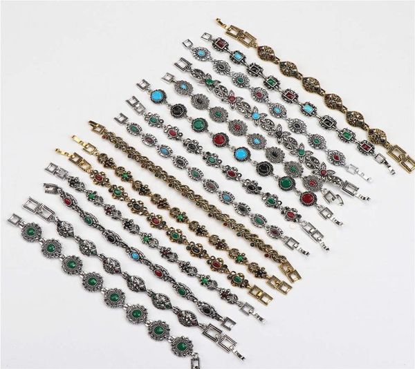 whole 10pcslots bulk vintage metal bohemian ethnic crystal charm bracelet for women party gift mix style7824989, Golden;silver
whole 10pcslots bulk vintage metal bohemian ethnic crystal charm bracelet for women party gift mix style7824989, Golden;silver