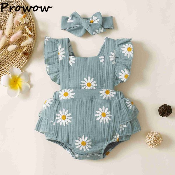 prowow 0-12m summer baby girl bodysuit onesies ruffles daisy printed romper backless jumpsuit+headband newborn girl clothing l230712, Blue
prowow 0-12m summer baby girl bodysuit onesies ruffles daisy printed romper backless jumpsuit+headband newborn girl clothing l230712, Blue