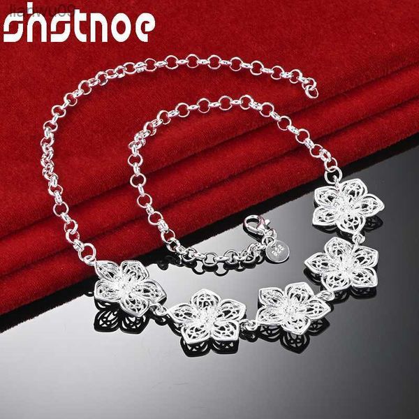 shstone 925 sterling silver elegant necklace for woman hollow flower chain trendy party birthday gift wedding fashion jewelry l230704
shstone 925 sterling silver elegant necklace for woman hollow flower chain trendy party birthday gift wedding fashion jewelry l230704
