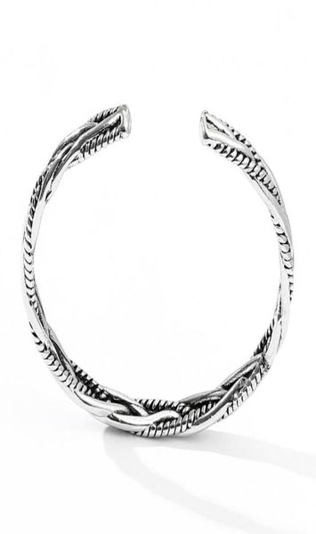 bangle retro ancient silver color ed woven bracelet jewelry fashion creative opening couple gift7366759, Black
bangle retro ancient silver color ed woven bracelet jewelry fashion creative opening couple gift7366759, Black