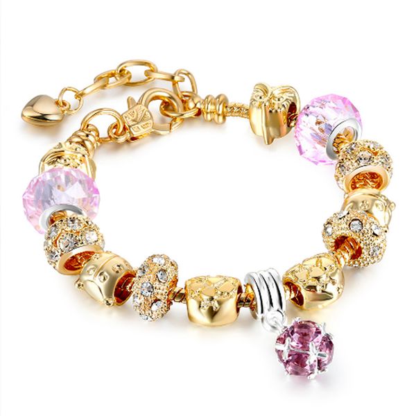 gold love crystal charms for pandora bracelets women fashion jewelry valentine gift, Golden;silver
gold love crystal charms for pandora bracelets women fashion jewelry valentine gift, Golden;silver