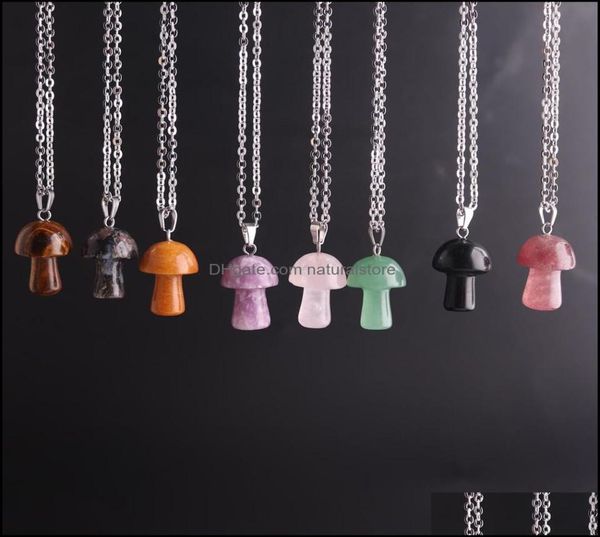 pendant necklaces pendants jewelry natural stone carving mushroom shape reiki healing crystal tiger eye rose quartz amethyst agate4026782, Silver
pendant necklaces pendants jewelry natural stone carving mushroom shape reiki healing crystal tiger eye rose quartz amethyst agate4026782, Silver