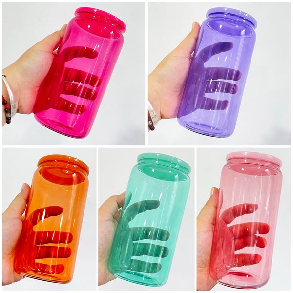 16oz colored sublimation glass tumbler with colored plastic lid blank colorful glass mason jar libby can cooler cola beer food cans 5 colors
16oz colored sublimation glass tumbler with colored plastic lid blank colorful glass mason jar libby can cooler cola beer food cans 5 colors