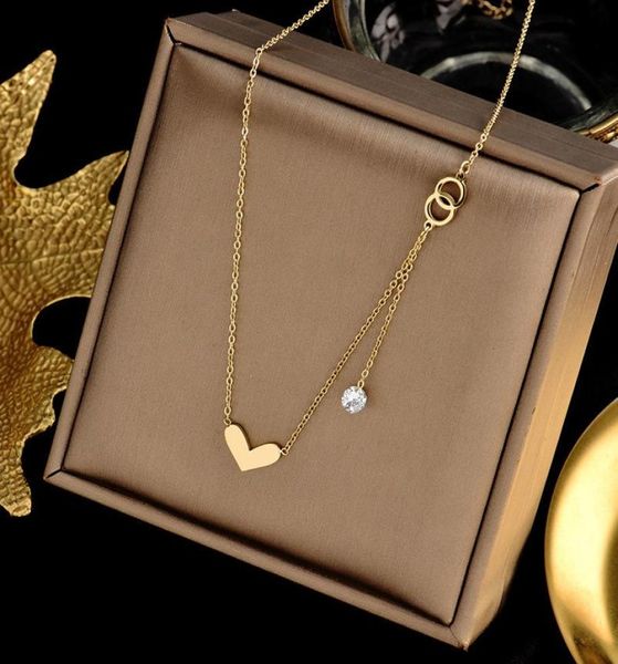 pendant necklaces elegant temperament stainless steel jewelry necklace simple love heart zircon tassel for women jewlery charms2647707, Silver
pendant necklaces elegant temperament stainless steel jewelry necklace simple love heart zircon tassel for women jewlery charms2647707, Silver