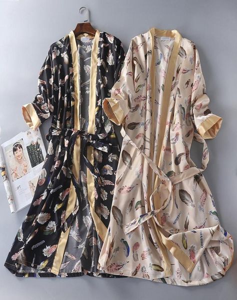 women039s sleepwear spring couple bathrobe three quarter silk robe home clothing satin print kimono robes men women long sleep 6969294, Black;red
women039s sleepwear spring couple bathrobe three quarter silk robe home clothing satin print kimono robes men women long sleep 6969294, Black;red