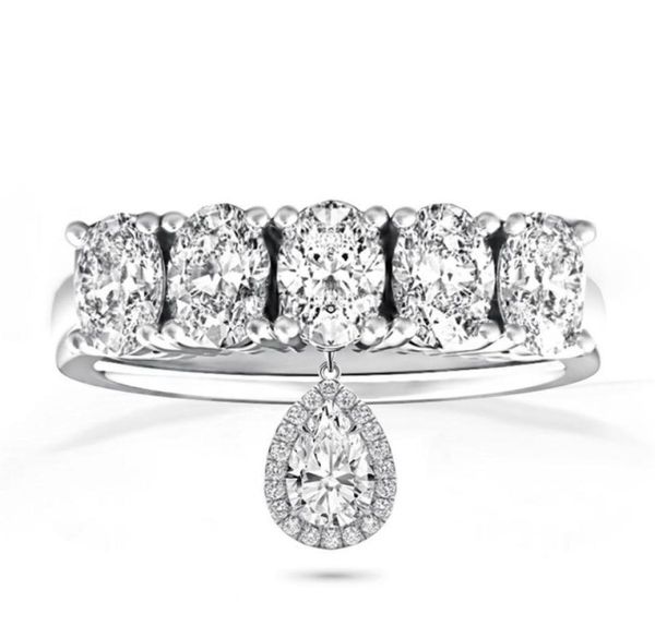 choucong brand wedding rings luxury jewelry 925 sterling silver half eternity oval cut white z cz diamond gemstones with pear 8129100, Slivery;golden
choucong brand wedding rings luxury jewelry 925 sterling silver half eternity oval cut white z cz diamond gemstones with pear 8129100, Slivery;golden