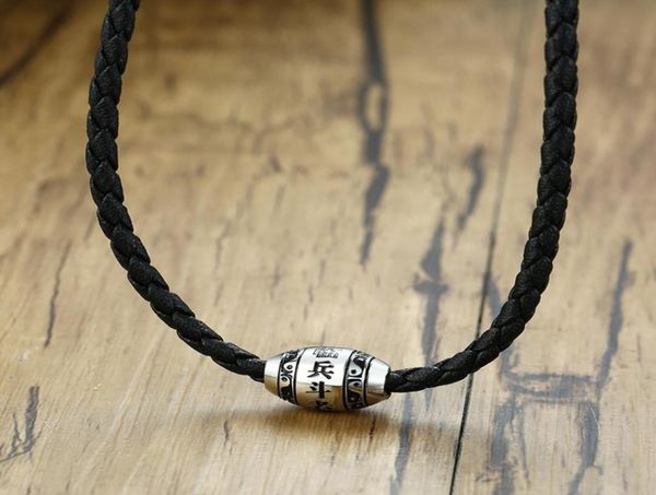 pendant necklaces modyle men necklace 9 words buddha mantra lucky beads stainless steel charm with black braided rope male jewelry2487812, Silver
pendant necklaces modyle men necklace 9 words buddha mantra lucky beads stainless steel charm with black braided rope male jewelry2487812, Silver