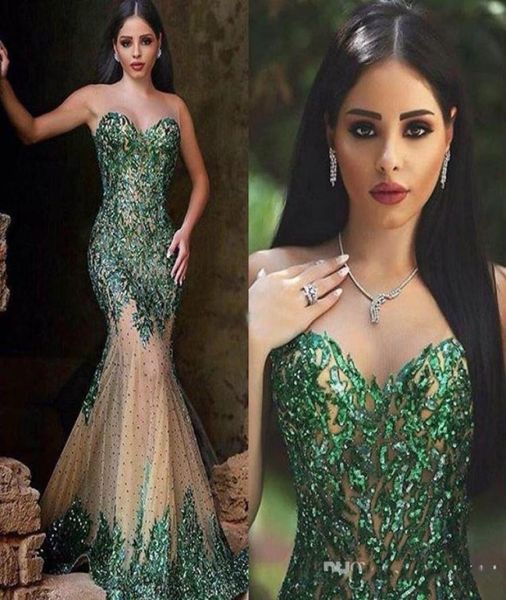 arabic style emerald green mermaid evening dresses sheer crew neck hand sequins elegant said mhamad long prom gowns party wea2331957, Black;red
arabic style emerald green mermaid evening dresses sheer crew neck hand sequins elegant said mhamad long prom gowns party wea2331957, Black;red
