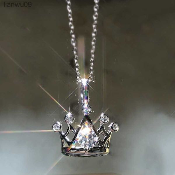 kofsac fashion 925 sterling silver jewelry necklaces for women exquisite zircon crown pendant lady valentine's day accessories l230704
kofsac fashion 925 sterling silver jewelry necklaces for women exquisite zircon crown pendant lady valentine's day accessories l230704