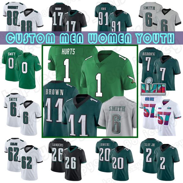 11 a.j. brown 1 jalen hurts football jerseys 6 devonta smith jason kelce haason reddick darius slay jr d'andre swift 68 mailata terrell, Black;red
11 a.j. brown 1 jalen hurts football jerseys 6 devonta smith jason kelce haason reddick darius slay jr d'andre swift 68 mailata terrell, Black;red