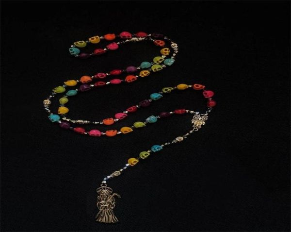 chains santa muerte festival rosary saint of death dead occult mexican reaper jewelry rainbow skull skully offering sacrifice sc1569056, Silver
chains santa muerte festival rosary saint of death dead occult mexican reaper jewelry rainbow skull skully offering sacrifice sc1569056, Silver