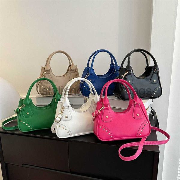 shoulder bags 2023 new solid color crescent bag underarm bag rivet crescent fashion versatile handheld one shoulder crossbody women's b
shoulder bags 2023 new solid color crescent bag underarm bag rivet crescent fashion versatile handheld one shoulder crossbody women's b
