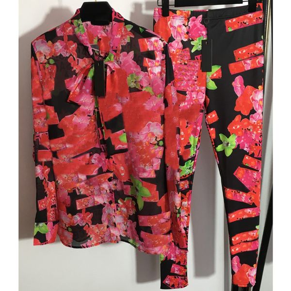 8.7 fashion floral letter print bow collar long sleeve blouses & shirts + leggings women's two piece sets, White
8.7 fashion floral letter print bow collar long sleeve blouses & shirts + leggings women's two piece sets, White