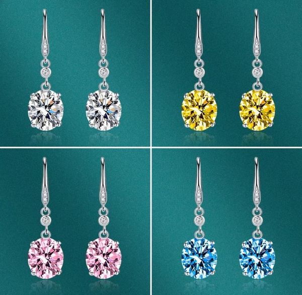 new oval charm earrings 925 silver jewelry with zircon gemstone drop earrings accessories women039s wedding party birthday gift9667060, Golden 
new oval charm earrings 925 silver jewelry with zircon gemstone drop earrings accessories women039s wedding party birthday gift9667060, Golden