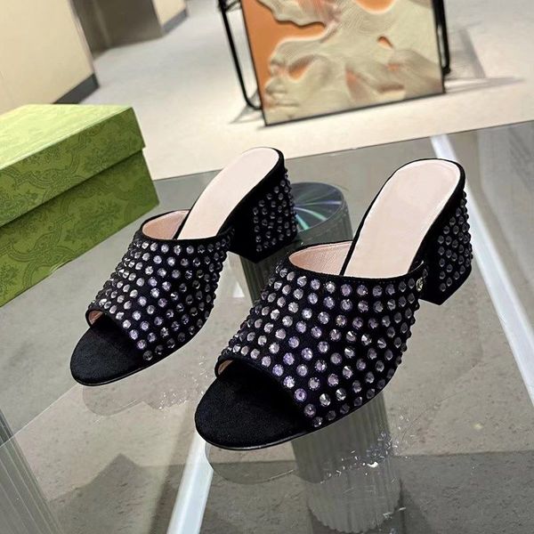 summer luxury chunky sandals heel designer classic gold button crystal rhinestone embellished 10cm high heeled women shoes with box cover he, Black
summer luxury chunky sandals heel designer classic gold button crystal rhinestone embellished 10cm high heeled women shoes with box cover he, Black